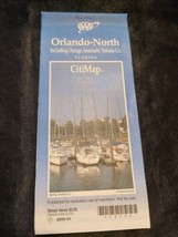 AAA Orlando North Orange Seminole Volusia Florida Travel Road Map 2000-01 - $169.16 MXN