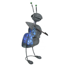 Metal Gardening Ant Solar LED Garden Statue Patio Light Yard Decor Art - £47.20 GBP