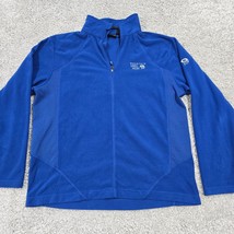 Mountain Hardwear Sweater Mens XL Blue Fleece 1/4 Zip Pullover Outdoors ... - £23.90 GBP