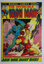 1972 Invincible Iron Man 46 Marvel Comics 5/72:Guardsman Death,20¢ Ironman cover - $24.55