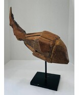 Large Driftwood Fish Art Piece Sculpture River Beach Lake Nautical House... - $2,193.46 MXN