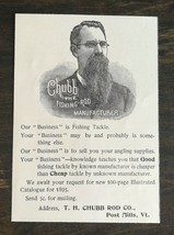 Vintage 1895 Chubb Fishing Rod Manufacturer T.H. Chubb Rod Co. Original ... - $6.64