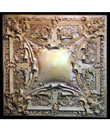 Large Gothic Medallion Ceiling Chandelier or Wall Relief Sculpture Plaque - $692.01