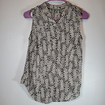 Who What Wear Top Womens Small Sleeveless Black White - £7.98 GBP