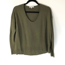 Madewell Womens Pullover Sweater Green Long Sleeve Scoop Neck Oversized XS - £20.74 GBP