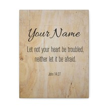 Personalized John 14:27 Canvas Wall Art - Inspirational Christian Decor - Ready - $75.99+