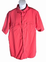 COLUMBIA Men&#39;s Short Sleeve Button Down Omni-Shade Regular Fit Shirt XL ... - $12.59