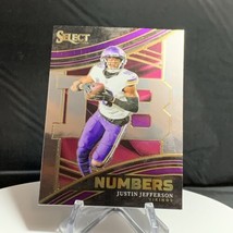 2023 Panini Select Justin Jefferson Numbers #NMB-JJE Minnesota Vikings - £1.37 GBP