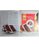 SWANS DOWN - Premium Cake Mix - Superb Taste - 1960 Vintage Print Ad-Dual - $23.12 CAD