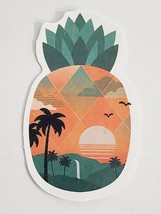 Pineapple Shaped Sticker Decal with Tropical Scene Coloring Cute Embelli... - $2.59