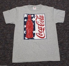 COCA-COLA T- Shirt - Size MEDIUM - Red White &amp; Blue - Coke Bottle - Star... - $9.99