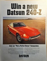 DATSUN 240-Z Product of Nissan-Perfect Datsun-1971 VTG Print Ad!! - €10,38 EUR