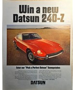 DATSUN 240-Z Product of Nissan-Perfect Datsun-1971 VTG Print Ad!! - €10,38 EUR