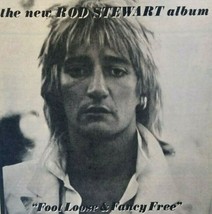 Rod Stewart Foot Loose &amp; Fancy Free AD 1977 Vintage Artwork Pop Rock Music  - £10.79 GBP