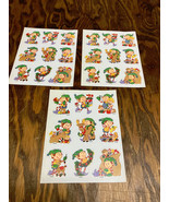 Vintage Christmas sticker sheets elves elf Santa helper - $20.36 CAD