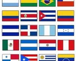 Latin America 3x5 Flag Set of 20 Country Countries Polyester Flags grommets - £86.10 GBP