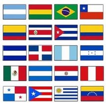 Latin America 3x5 Flag Set of 20 Country Countries Polyester Flags grommets - £85.42 GBP