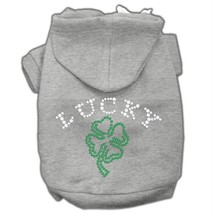 Rhinestone Four Leaf Clover Dog Hoodie M - £21.53 GBP