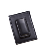 Bey Berk Black Leather Magnetic Money Clip &amp; Wallet with ID Window - £22.67 GBP