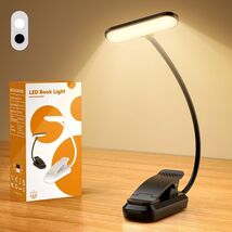 20 LED Clip-On Book Light USB Rechargeable with Adjustable Brightness an... - $7.91