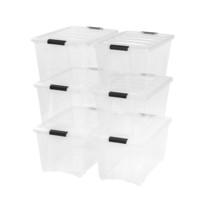 IRIS USA Plastic Organizer Container with Durable Lid and Secure Lock Buckles - £89.91 GBP