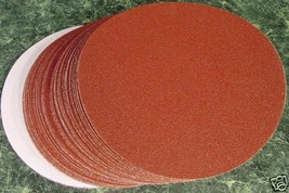 50p 6&quot; PSA STICK ON SANDING DISC 220 GRIT Made in USA da sand paper 6 inch - $19.99
