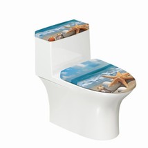 Tet Lid and Tank Cover Set for Bathroom, Polyester, Fits 15"-21" Lids - $38.60