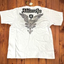 NWT Ablanche Winged Cross White T Shirt Sz 3XL Street Wear Y2K Vtg Dead Stock - £39.56 GBP