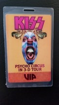 KISS - ROSEMONT, ILL VINTAGE ORIGINAL 1998 TOUR LAMINATE BACKSTAGE PASS ... - $43.00