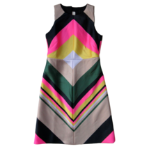 NWoT J.Crew Collection Pop-stripe Sheath in Navy Azalea Sleeveless Dress 00 - £41.56 GBP