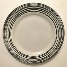 Pfaltzgraff Bryson Contemporary White Black Edging Ceramic 8 1/4&quot; Salad ... - $7.32