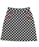 41 Hawthorn Black &amp; White Print A-Line Skirt Stretch Zippered Faux-Pocke... - €15,14 EUR