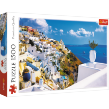 Santorini 1500 Piece Jigsaw Puzzle Island Paradise Trefl - $27.98