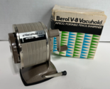 APSCO V-8 VacuHold Vintage Manual Crank Pencil Sharpener w/ Suction Moun... - £19.89 GBP
