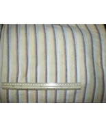 YELLOW PEACH GREY WHITE STRIPED POLY Loose Weave Knit Fabric 65&quot; wide x ... - $7.99
