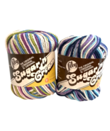 Lily Sugar &#39;n Cream 100% Cotton Ombre Yarn  Fruit Punch &amp; Moondance 2 oz... - $180.41 MXN