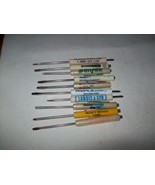 Lot of 10 Advertising Promo Mini Pocket Screwdrivers with pocket clip - €16,97 EUR