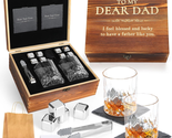 Whiskey Gifts for Men Dad Gifts from Daughter Son Wife, Dad Birthday Fat... - $43.76