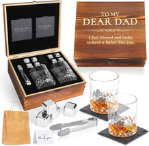 Whiskey Gifts for Men Dad Gifts from Daughter Son Wife, Dad Birthday Fathers Day - £34.89 GBP