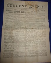 Vintage Current Events A Condensed Newspaper Weekly for use in Schools 1917 - $17.77 CAD