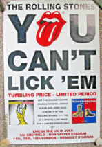 Rolling Stones: (You Can,T Lick Them) Rare Vintage Poster (Classic Stones) - £395.67 GBP