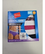 Hanes Women&#39;s Cool Dri Hipster Panties Tagless Wicking No Ride Up 3 pair... - $248.60 MXN