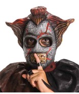 Horrorland Chuckles 1/2 Mask Scary Evil Clown Dress Up Halloween Kid Siz... - £10.12 GBP