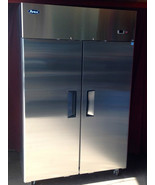 ATOSA MBF8005GR  2 DOOR STAINLESS REFRIGERATOR W/CASTERS FREE LIFT GATE ... - €2.894,93 EUR