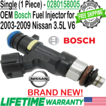 NEW OEM Bosch 1Pc Fuel Injector for 2003-2009 Nissan Maxima 3.5L V6 #0280158005 - £51.41 GBP