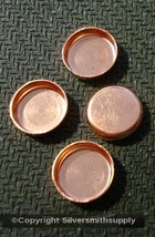 Bezel cups copper 8mm round machine made smooth edge 4 bezel cups BC016 - £3.06 GBP