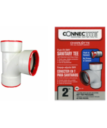 Sanitary Tee 90°, Push Fit DWV, Sch-40 2&#39;&#39; Dia. PVC, Connectite - Charlo... - $164.01 MXN