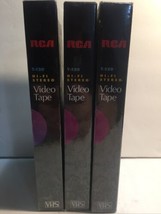 RCA T-120 6 Hr Video VHS Tape Cassette Factory Sealed NEW 3 Pack Blank - £4.23 GBP