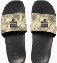 Reef Stash Slide Tan Palm Men&#39;s Pocket Sandals Size 8 - £27.61 GBP