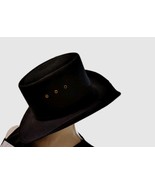 Mexico Vintage Arlop Black Felt Women&#39;s Cowboy Hat Size 56 /7 W  - €25,38 EUR